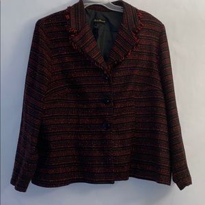 Ashley Stewart Tweed Blazer Plus Size 24W